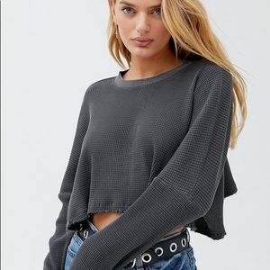 NWT Grey thermal top